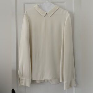 Brooks Brothers ivory collared blouse, size 10